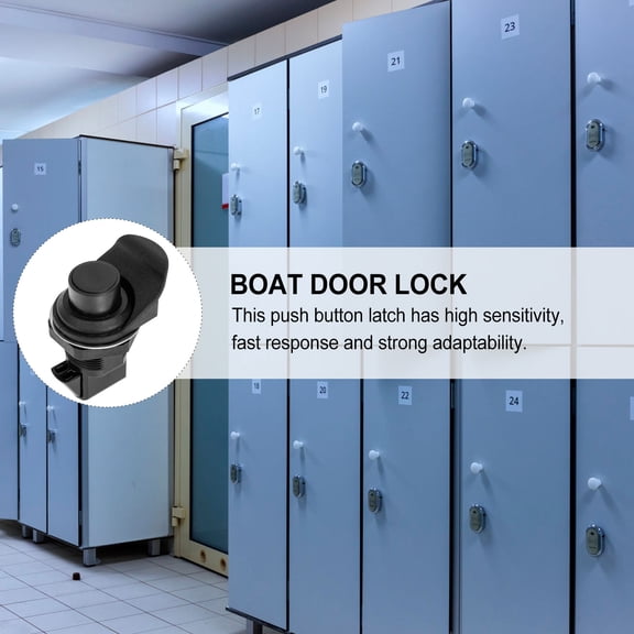 LITINKIMI 1Set Push Button Lock for Motorcycle Glove Box and Boat Lock Plastic Durable