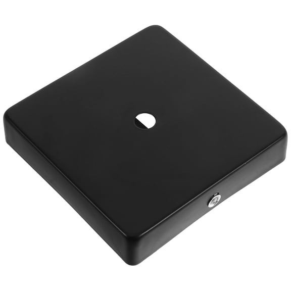 LITINKIMI Rectangular Iron Ceiling Mounting Plate, Black, Safe Edges, Modern Design 1Set