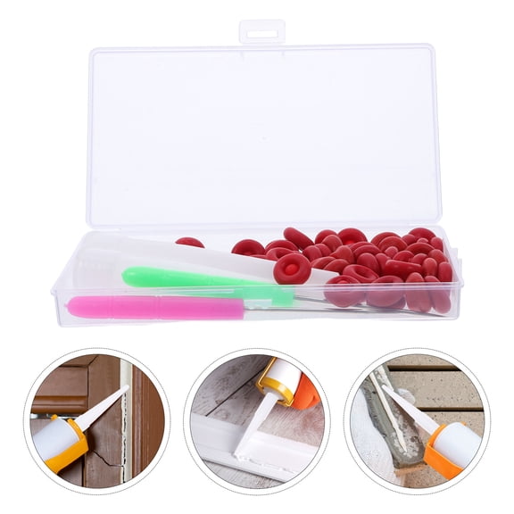 LITINKIMI 1Set Sealant Applicator Nozzles with Glue Dispensing Needle for Smooth Leak Proof Sealing