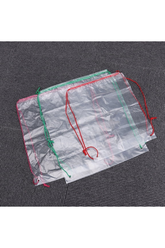 1Set Small Clear Backpack Drawstring Design Ideal for Sports Fans Travel Concerts with Water-Resistant Feature