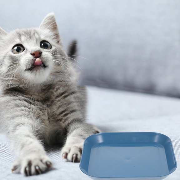 LITINKIMI 1Set Versatile Cat Bowl with Stable Nonslip Base PP Material Easy Maintenance
