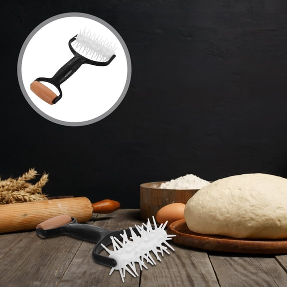 LITINKIMI 1Set Wheel Pastry Roller Plastic Cylindrical Design For Baking And Cooking Pizza Hole Roller