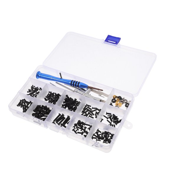 LITINKIMI 1Sets Rc Car Repair Tool Set with Screws Bolts Nuts and Compact Box for Various Model Compatibility
