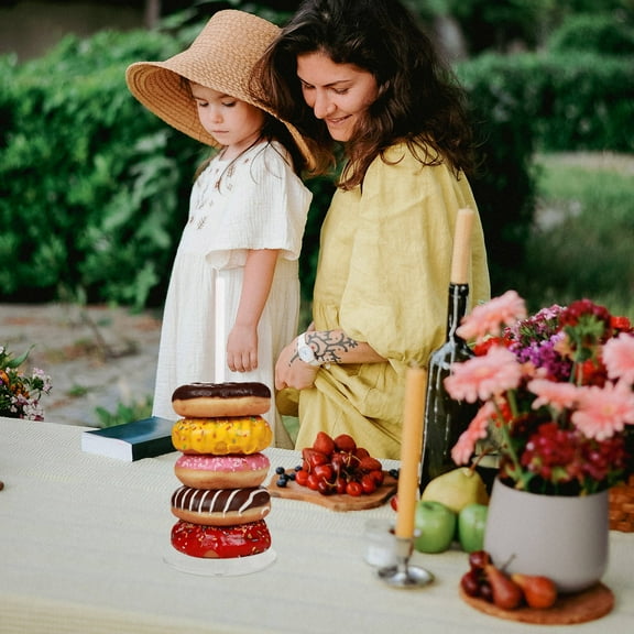 LITINKIMI Donut Tower Stand for Party Acrylic 2Pcs
