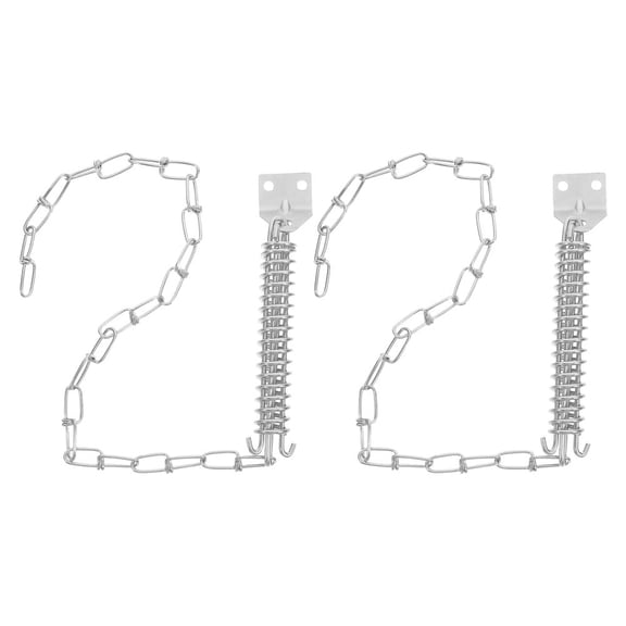 LITINKIMI 2 Sets Barn Door Chain Stainless Steel Silver For Home Protection Security Enhancement
