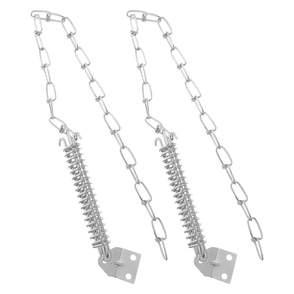 LITINKIMI 2 Sets Front Door Chain Steel Silver For Universal Compatibility Home Protection