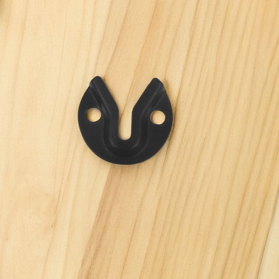 LITINKIMI 20Pcs Black Metal Picture Frame Hooks Heavy Duty Keyhole Fasteners for Wall Hanging