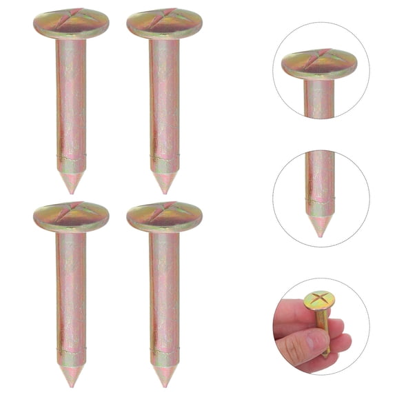 LITINKIMI 20Pcs Metal Survey Marker Stakes for Outdoor Land Boundary Marking with Clear Visibility