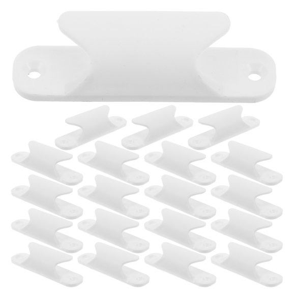 LITINKIMI 20Pcs Plastic Screen Pull Handles White Self Adhesive for Sliding Glass Doors