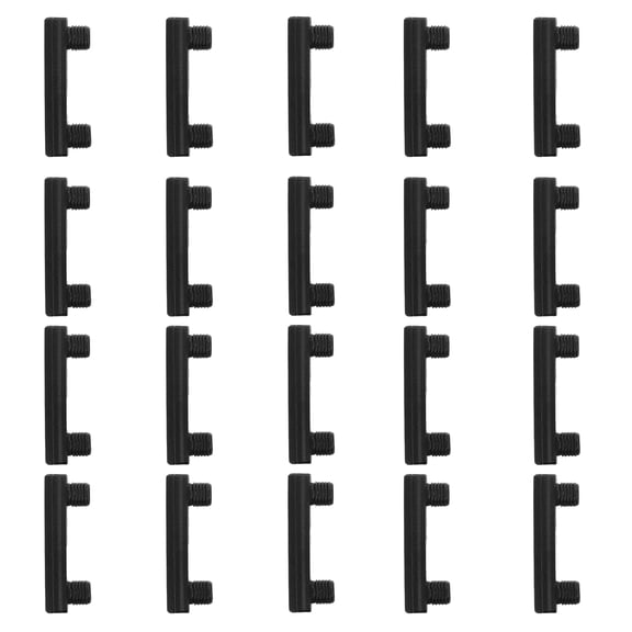 LITINKIMI Plastic Shelf Connectors Black Invisible Panel Clips for Home 20Sets