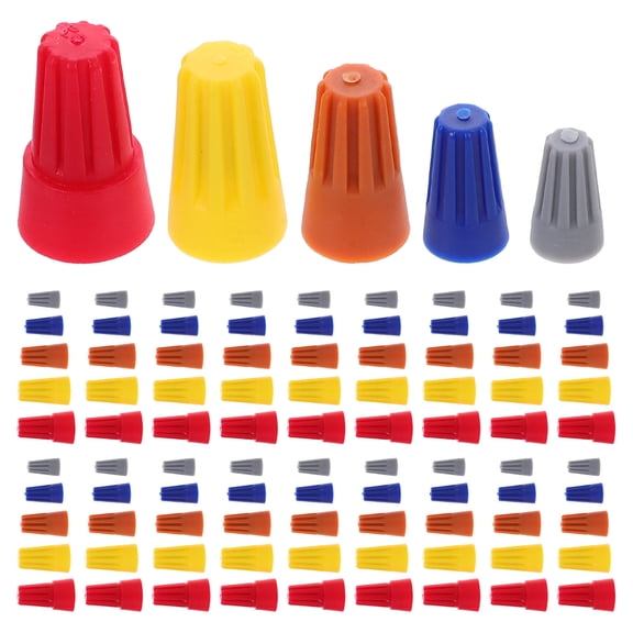 LITINKIMI 220Pcs Screw Terminals Wire Connector Nut Set Assorted Colors Low Resistance Electrical Cable Connectors