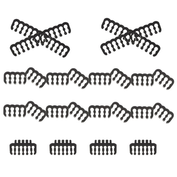 LITINKIMI 24Pcs Wire Organizer Kit for Desktop Computer Power Cord Management in Black