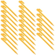LITINKIMI Camping Stakes, Yellow ABS Ground Nails, Lightweight for Outdoor, 24Pcs