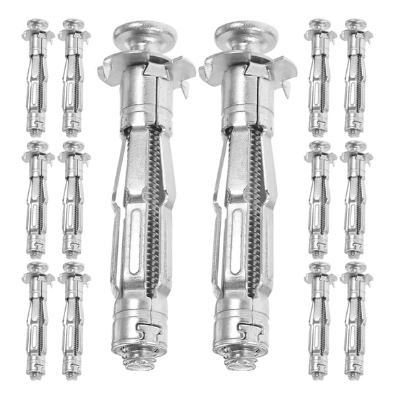 LITINKIMI 25Pcs Strong Galvanized Steel Drywall Expansion Nuts for Hollow Wall Bolts