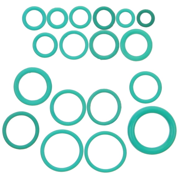 LITINKIMI 270Pcs Automotive Air Conditioning O Ring Kit with Green Rubber Assortment for Car Ac