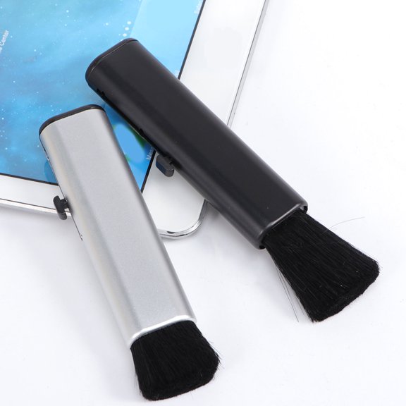 LITINKIMI 2PCS Computer Cleaner Black Automatic Cleaning Brush For Home Cleaning