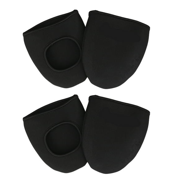 LITINKIMI 2Pairs Anti Slip Shoe Cover Black Neoprene Cycling Accessory for Outdoor Weather Protection