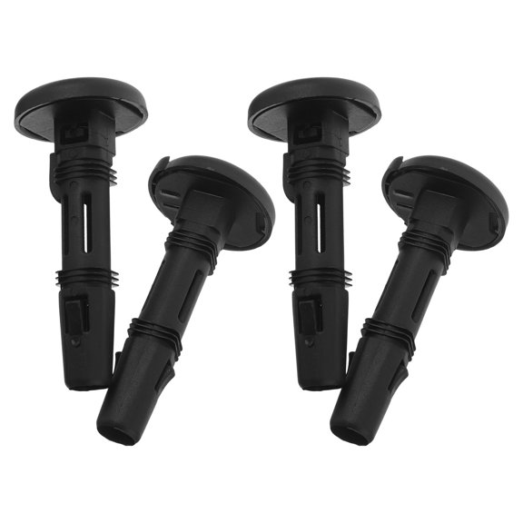 LITINKIMI 2 Pairs Black Plastic Headrest Guide Sleeves for Car Interior Accessories Locking Inserts