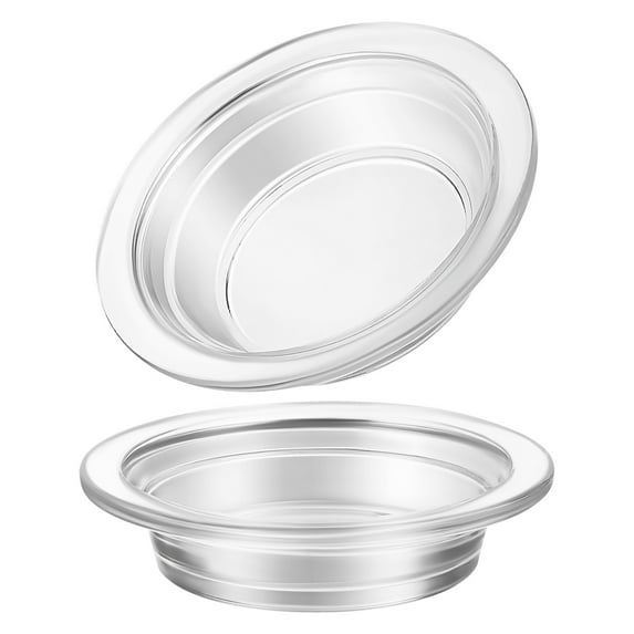 LITINKIMI 2Pcs 4.5" Replacement Oil Warmer Dish Wax Glass Aromatherapy Tray Candle Heating Bowl, Wax Warmer Replacement Tray Oil Warmer Tray, Wax Melting Tray Wax Tray for Lamp Wax Melting Heating