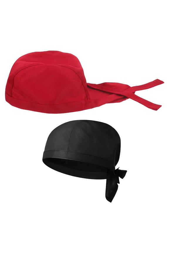 2Pcs Adjustable Chef Caps for Kitchen in Assorted Colors Comfortable and Easy Fit