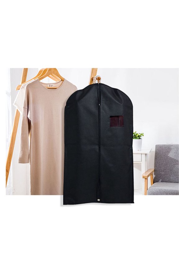 2-Pack Anti-Static Clothes Protectors with Black Cover Bags for Home Garment Storage and Dust