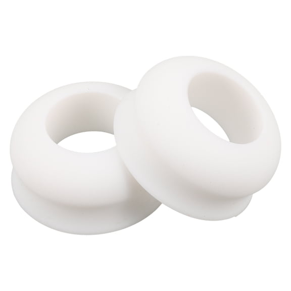 LITINKIMI 2Pcs Bat Grip Choke Up Rings White Softball Baseball Bat Knob Taper Covers