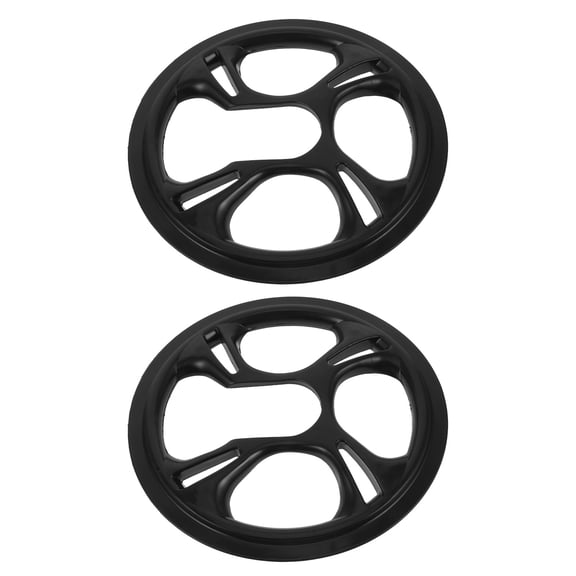 LITINKIMI 2Pcs Bike Chainring Protector Black Universal Fit for Five Hole Cranksets Durable Chain Guard