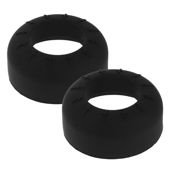 LITINKIMI 2Pcs Black Baseball Bat Choke Up Ring Grip Knob with Shock Absorption for Outdoor Use