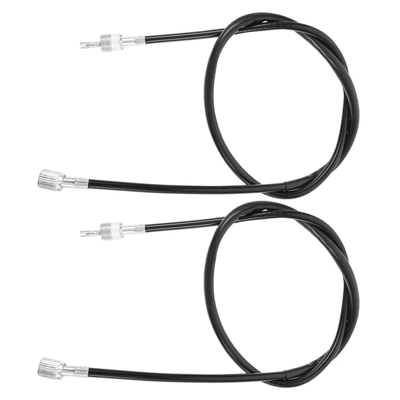 LITINKIMI 2Pcs Black Motorcycle Speedometer Cable Extension for Scooter Accurate Mileage and Easy Fit Installation