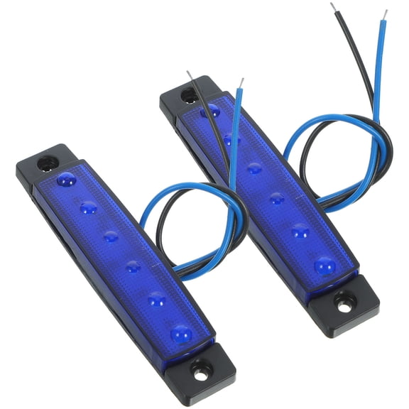 LITINKIMI LED Tail Lights Blue Multi-Function Stop Turn for Trailers Waterproof Brighter 2Pcs