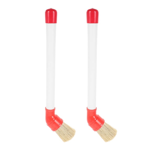 LITINKIMI 2Pcs Car Rim Cleaner Brush with Ergonomic Handle for Effective Tire and Wheel Detailing