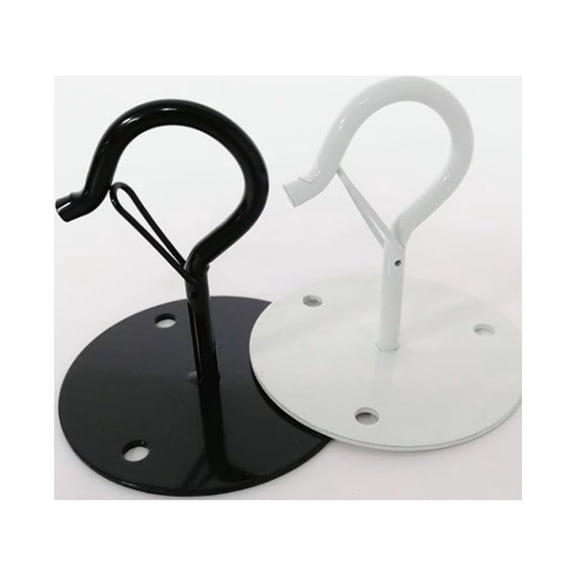 LITINKIMI 2Pcs Ceiling Hook for Flower Hooks for Hanging Baskets Black Carbon Steel Home Decoration