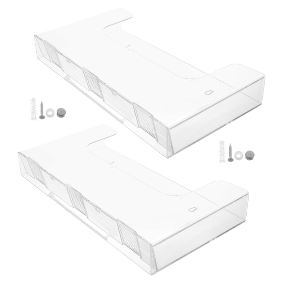 LITINKIMI 2Pcs Clear Acrylic Wall Mounted Document Holder for Office and Reception Spaces