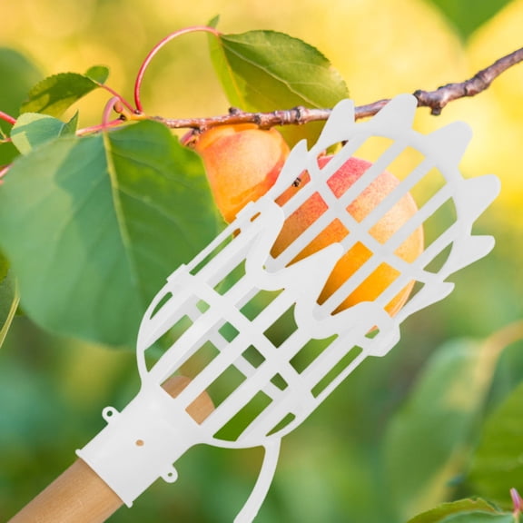 LITINKIMI 2Pcs Detachable White Fruit Picker Tools for Safe Harvesting Bayberry Loquat and More