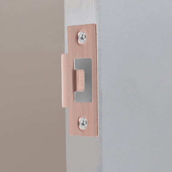 LITINKIMI 2Pcs Door Striker Plates with Antique Finish Durable Metal for Door Lock Reinforcement