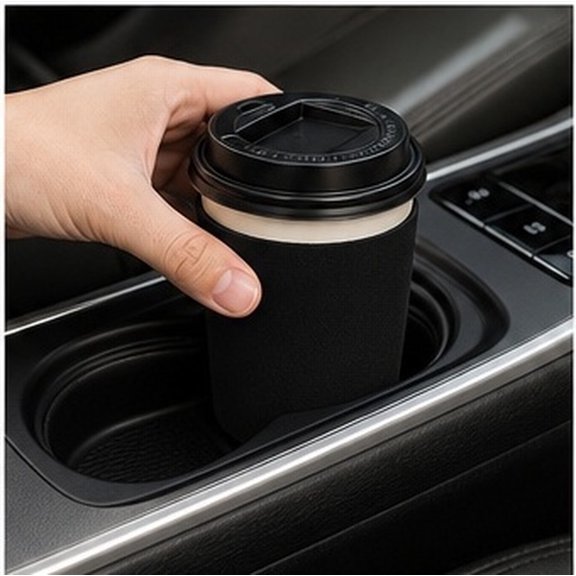 LITINKIMI 2Pcs Drink Sleeve Black Neoprene Fabric Cup Protector for Home Use Quick Drying