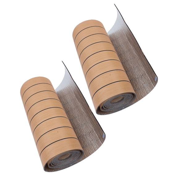 LITINKIMI 2Pcs Easy Install Self Adhesive Wall Panels Light Brown Waterproof for Interior Decor