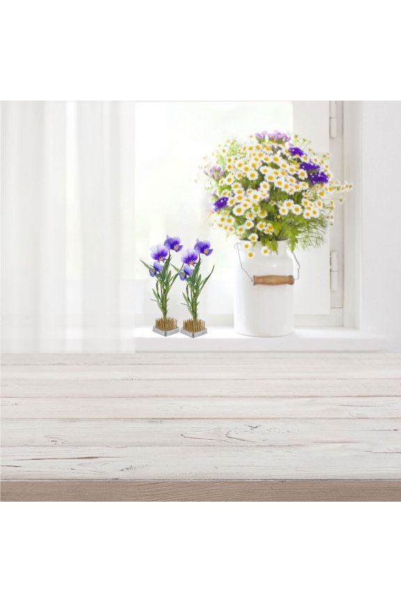 2Pcs Golden Floral Fixation Base Wear Resistant Stainless Steel Flower Arrangement Accessory