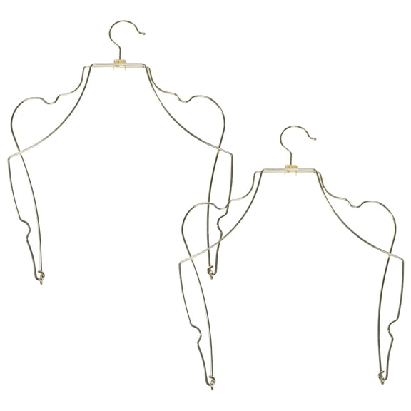 LITINKIMI 2Pcs Golden Swimsuit Drying Rack Metal Hanger for Wrinkle Free Storage At Home