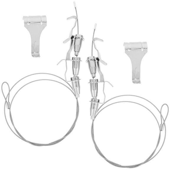 LITINKIMI Hanging Wire For Picture Frames Adjustable Picture Hangers Silver 2Pcs