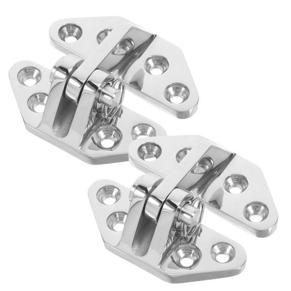 LITINKIMI Set of 2 Heavy Duty Stainless Steel Marine Hinges for Hatch Doors, Deck Cabinets, and Boat Hardware
