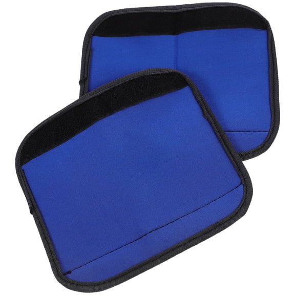 LITINKIMI 2Pcs Lightweight Blue Polyester Anti Slip Barbell Sleeve Horizontal Bar Padding for Fitness