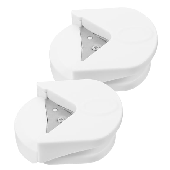 LITINKIMI 2Pcs Lightweight White Corner Punch Rounder for Photo and Paper Craft Cutting