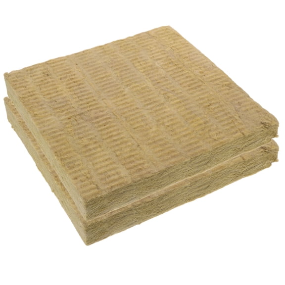 LITINKIMI 2Pcs Mineral Fiber Wall Insulation Board Khaki Fire Resistant Thermal Panel for Construction