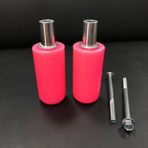 LITINKIMI 2Pcs Motorcycle Protection Kit Pink Aluminum Frame Sliders Lightweight and Durable