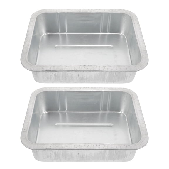 LITINKIMI 2Pcs Oil Drain Pan for Car with Durable Steel Build and Large Capacity Oil Collection Tray