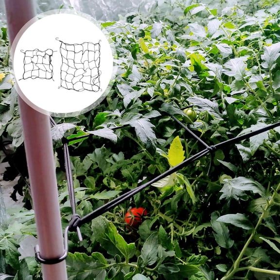 LITINKIMI 2Pcs Outdoor Garden Netting Black Elastic Plant Support Net for Climbing Plants