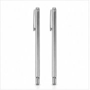LITINKIMI Flexible Extension Metal Detection Rods Plated Silver Stainless Steel 2Pcs