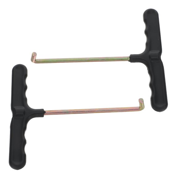 LITINKIMI 2Pcs Portable Trampoline Spring Pull Tool with Steel Shaft T-Handle for Effortless Assembly