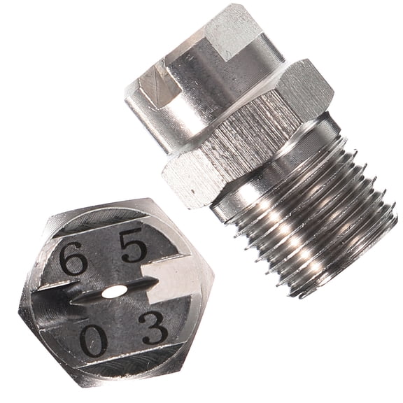 LITINKIMI 2Pcs Professional Stainless Steel Mister Nozzle Fan Tips for Garden Watering and Cleaning